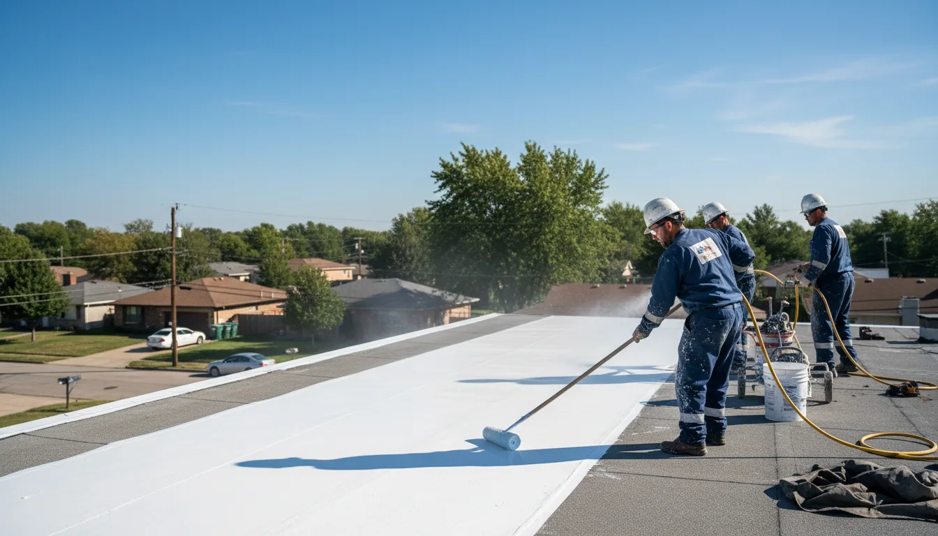 Commercial roof coating in Creston, OH near me